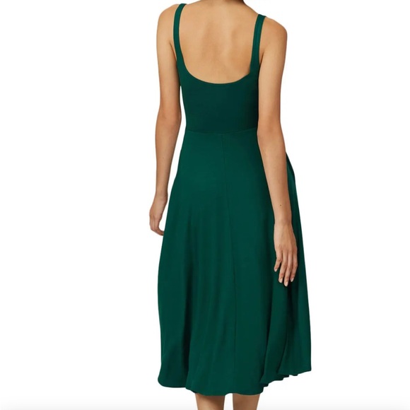 Reformation “Mary” Emerald Spruce Green Midi Dress - Picture 4 of 9